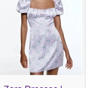 Zara Lavender Floral Dress